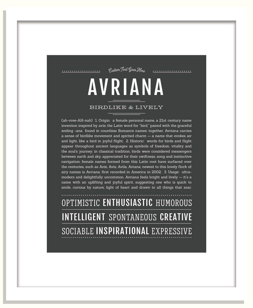 Frame Options | Charcoal Gray | Black Frame, Matted