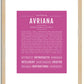 Avriana | Name Art Print