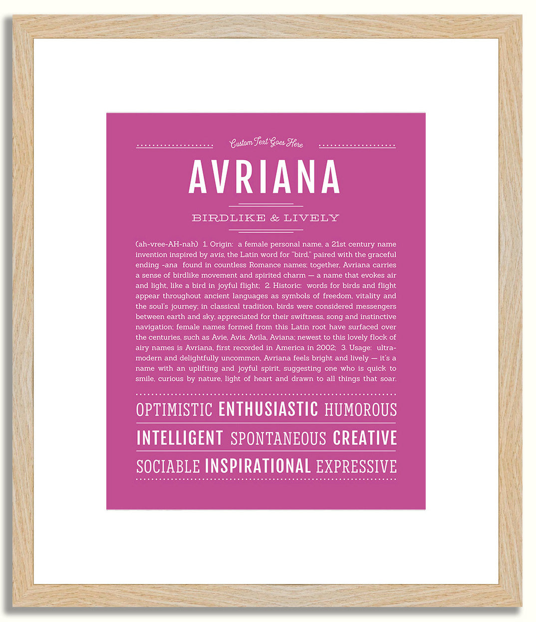 Avriana | Name Art Print