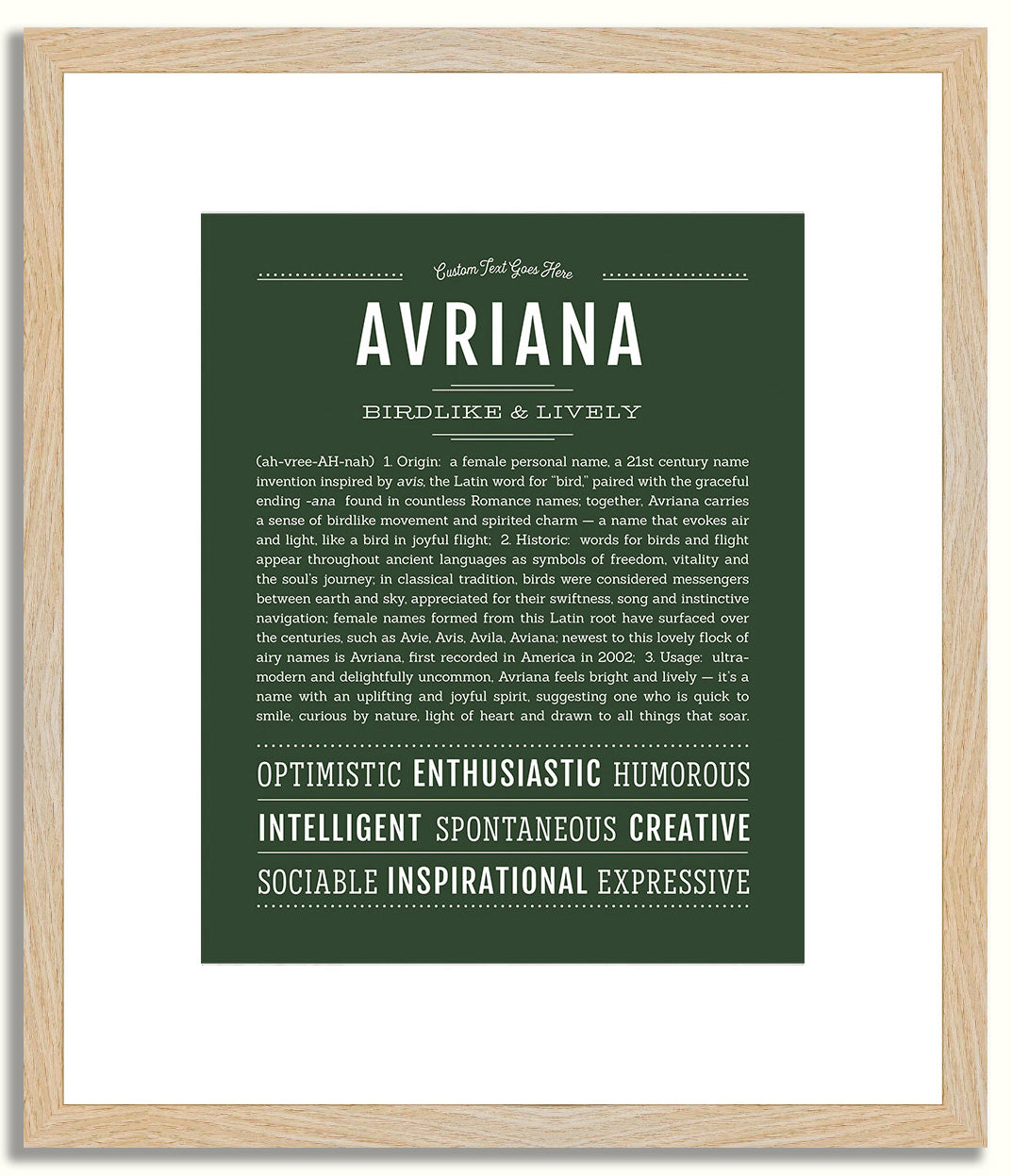 Avriana | Name Art Print