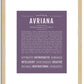 Avriana | Name Art Print