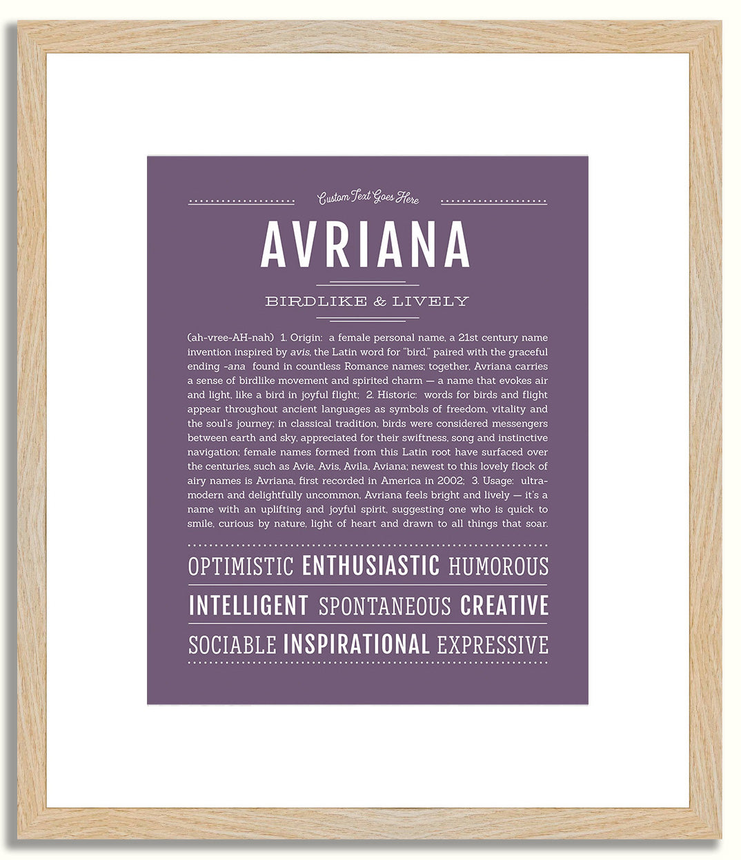 Avriana | Name Art Print