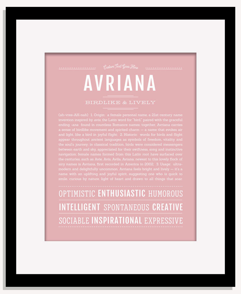 Frame Options | Dusty Rose | Maple Frame, Matted