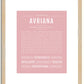 Avriana | Name Art Print