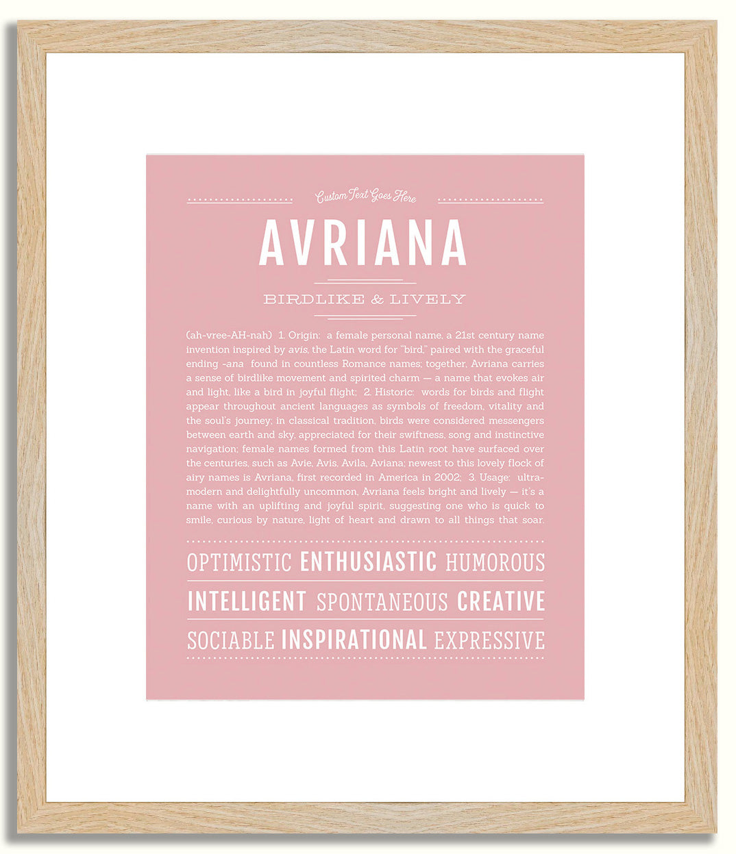 Avriana | Name Art Print