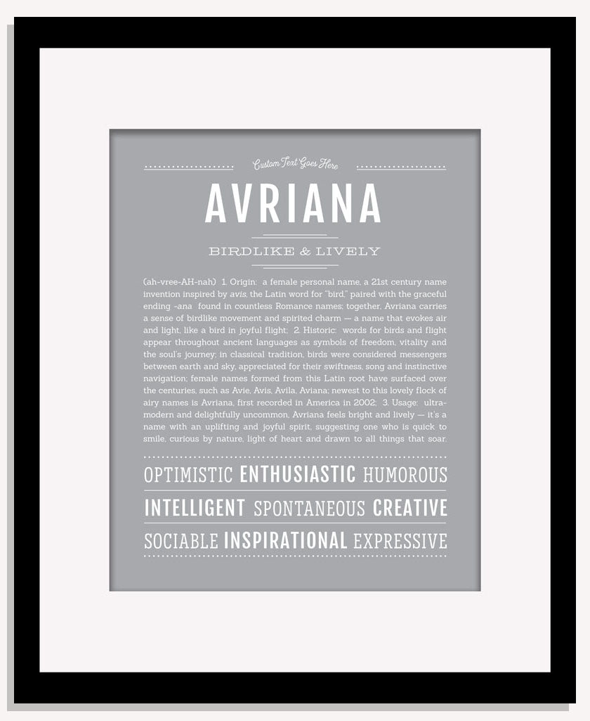Frame Options | Light Gray | Maple Frame, Matted