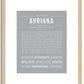 Avriana | Name Art Print