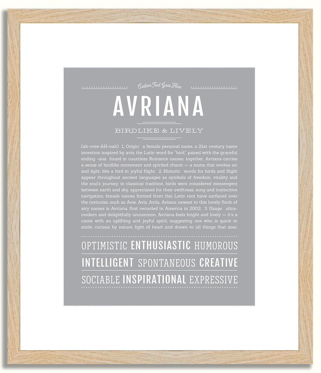 Avriana | Name Art Print