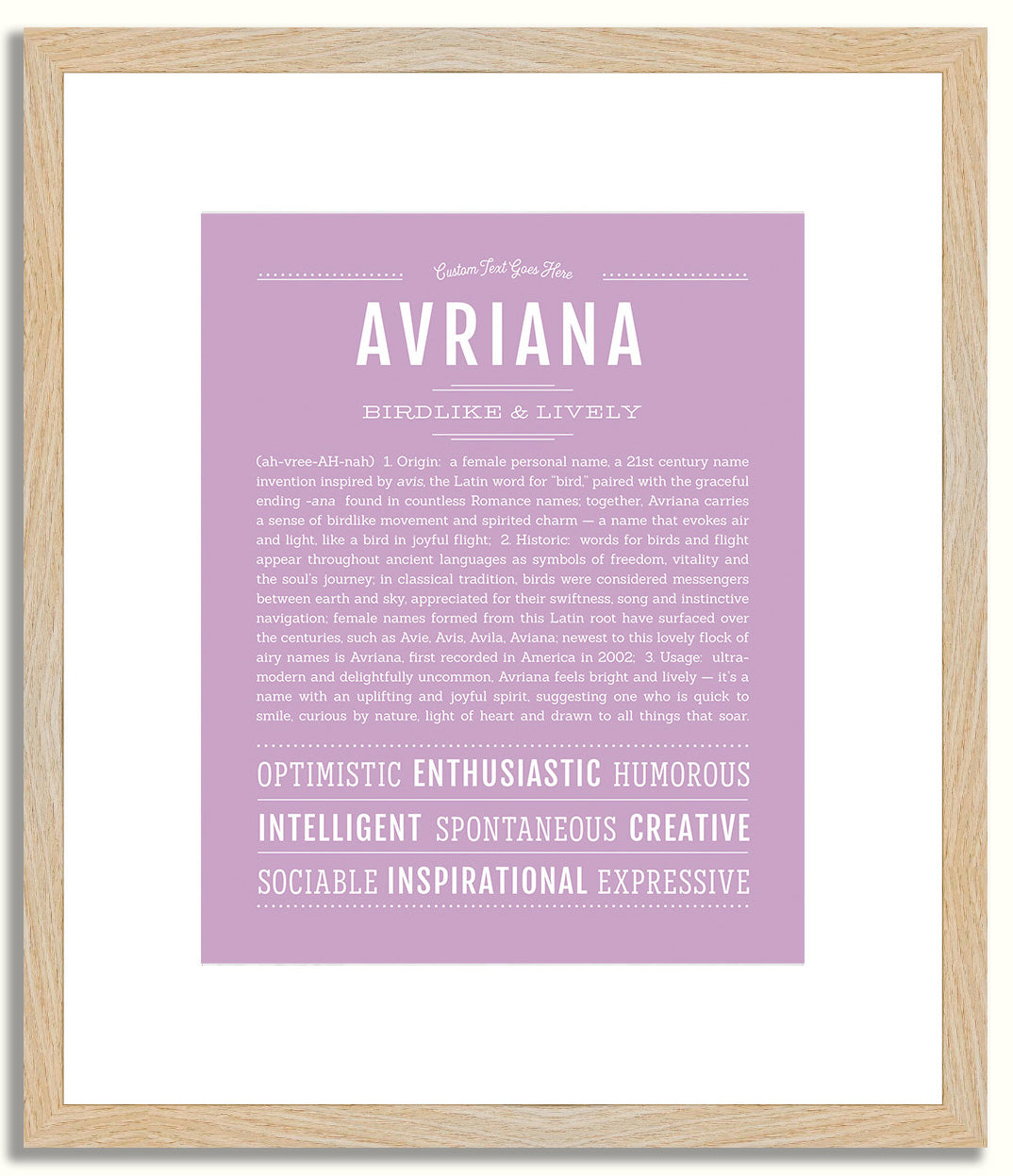 Avriana | Name Art Print