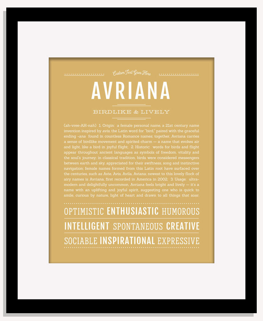 Frame Options | Matte Gold | Maple Frame, Matted