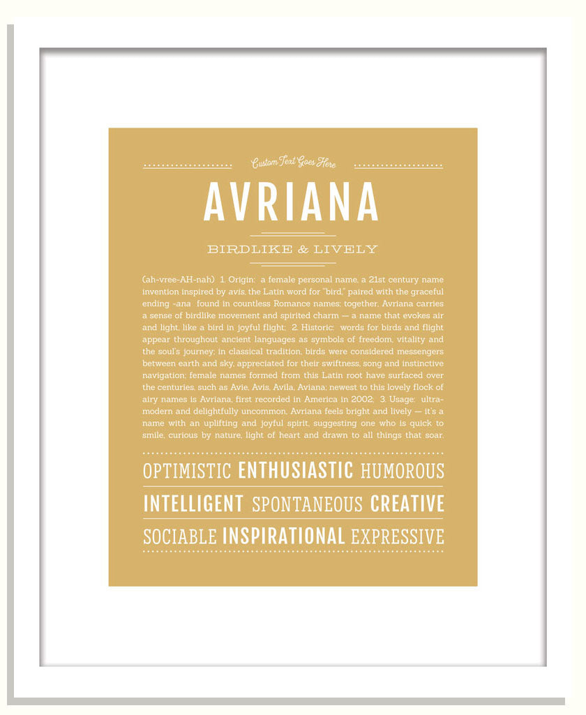 Frame Options | Matte Gold | Black Frame, Matted