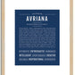 Avriana | Name Art Print