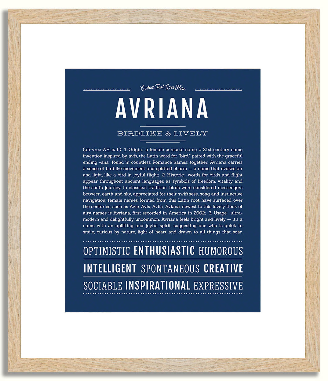 Avriana | Name Art Print