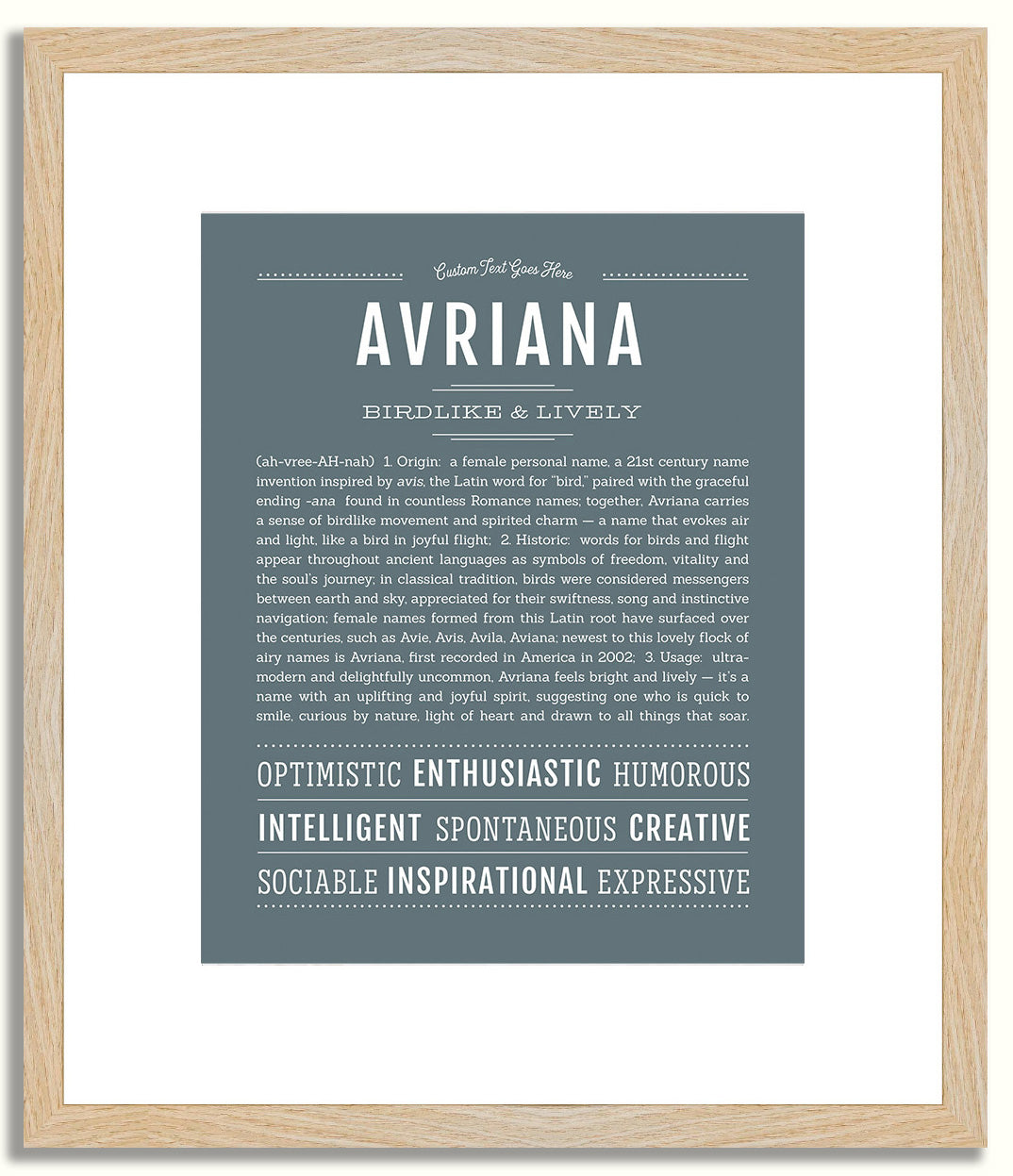 Avriana | Name Art Print