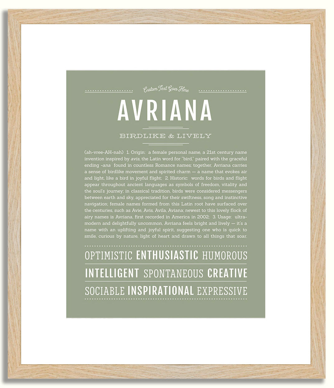 Avriana | Name Art Print