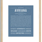 Avriana | Name Art Print