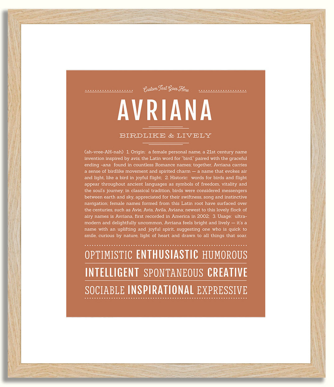 Avriana | Name Art Print