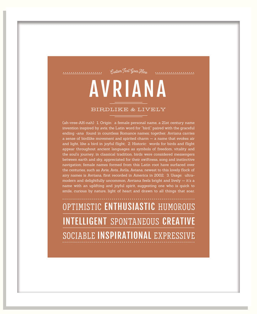 Frame Options | Terra Cotta | Black Frame, Matted