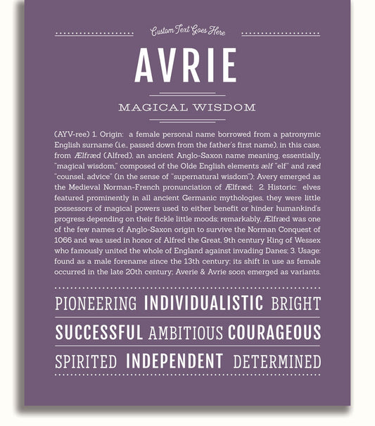 Frame Options | Deep Purple | No Frame