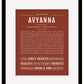 Avyanna | Name Art Print