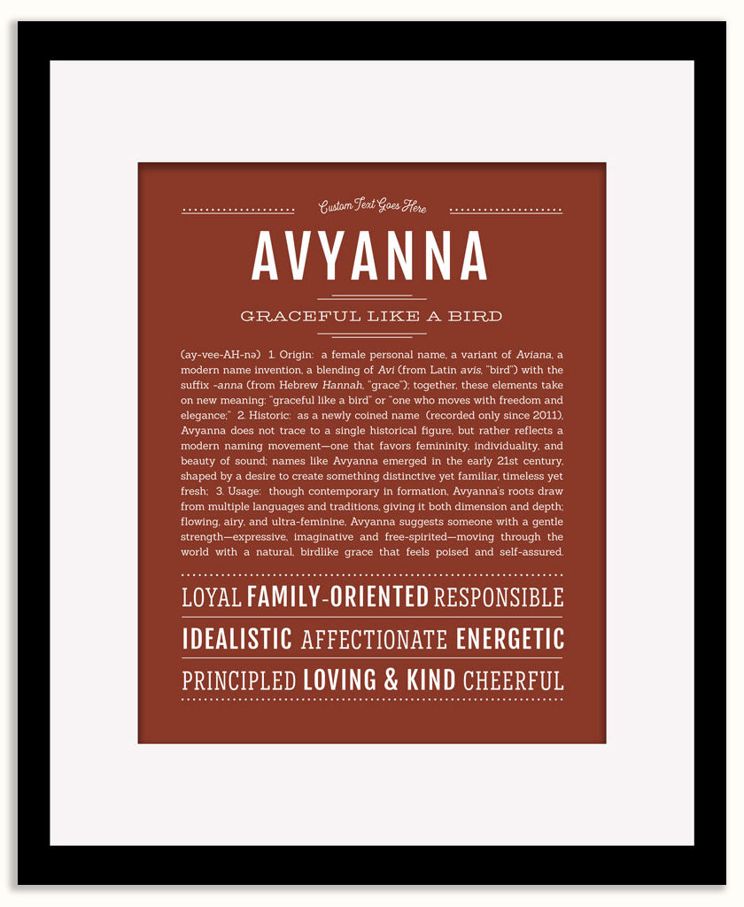 Avyanna | Name Art Print