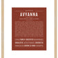 Avyanna | Name Art Print
