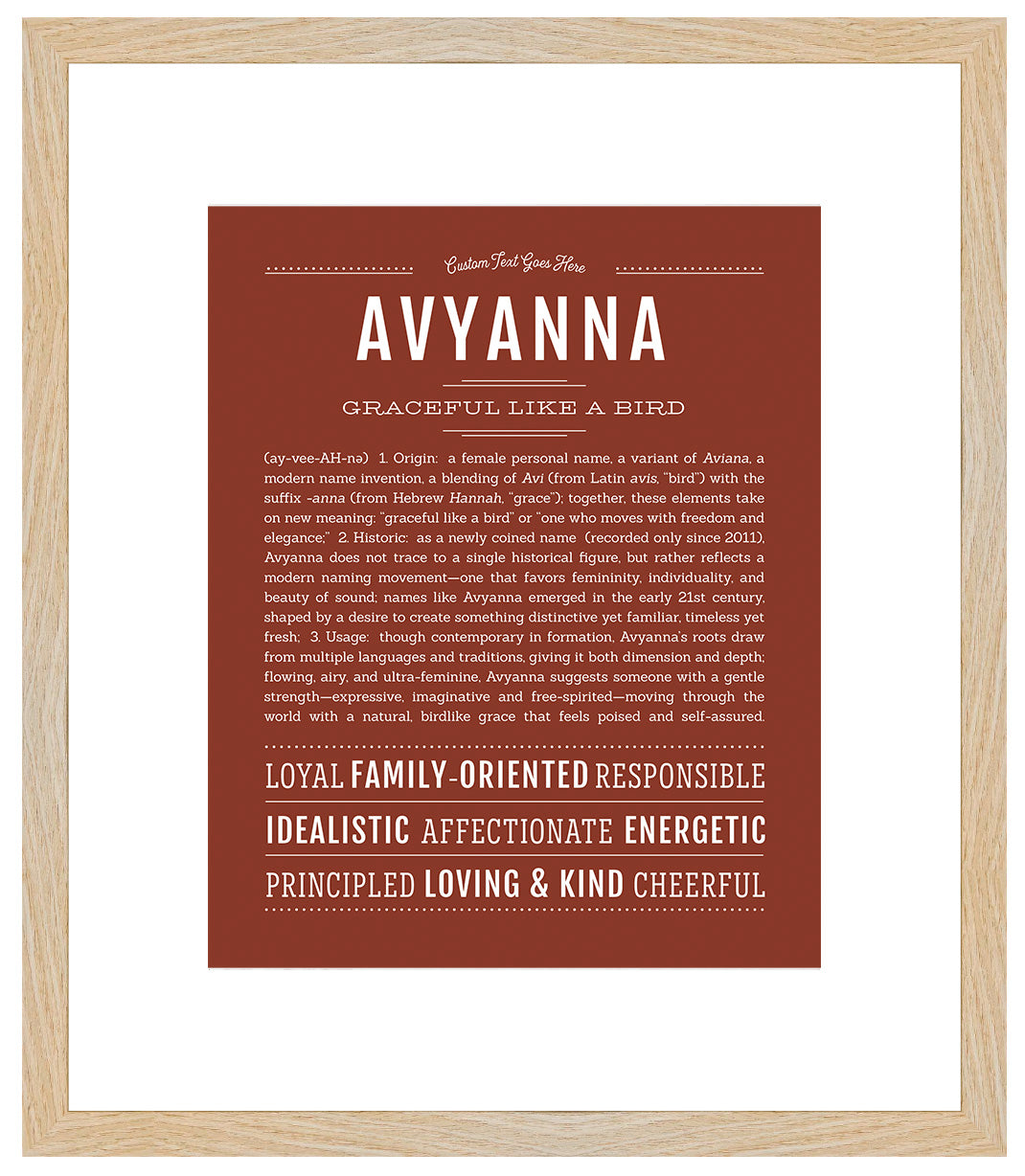 Avyanna | Name Art Print