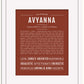 Avyanna | Name Art Print