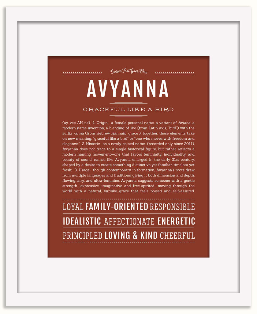 Avyanna | Name Art Print