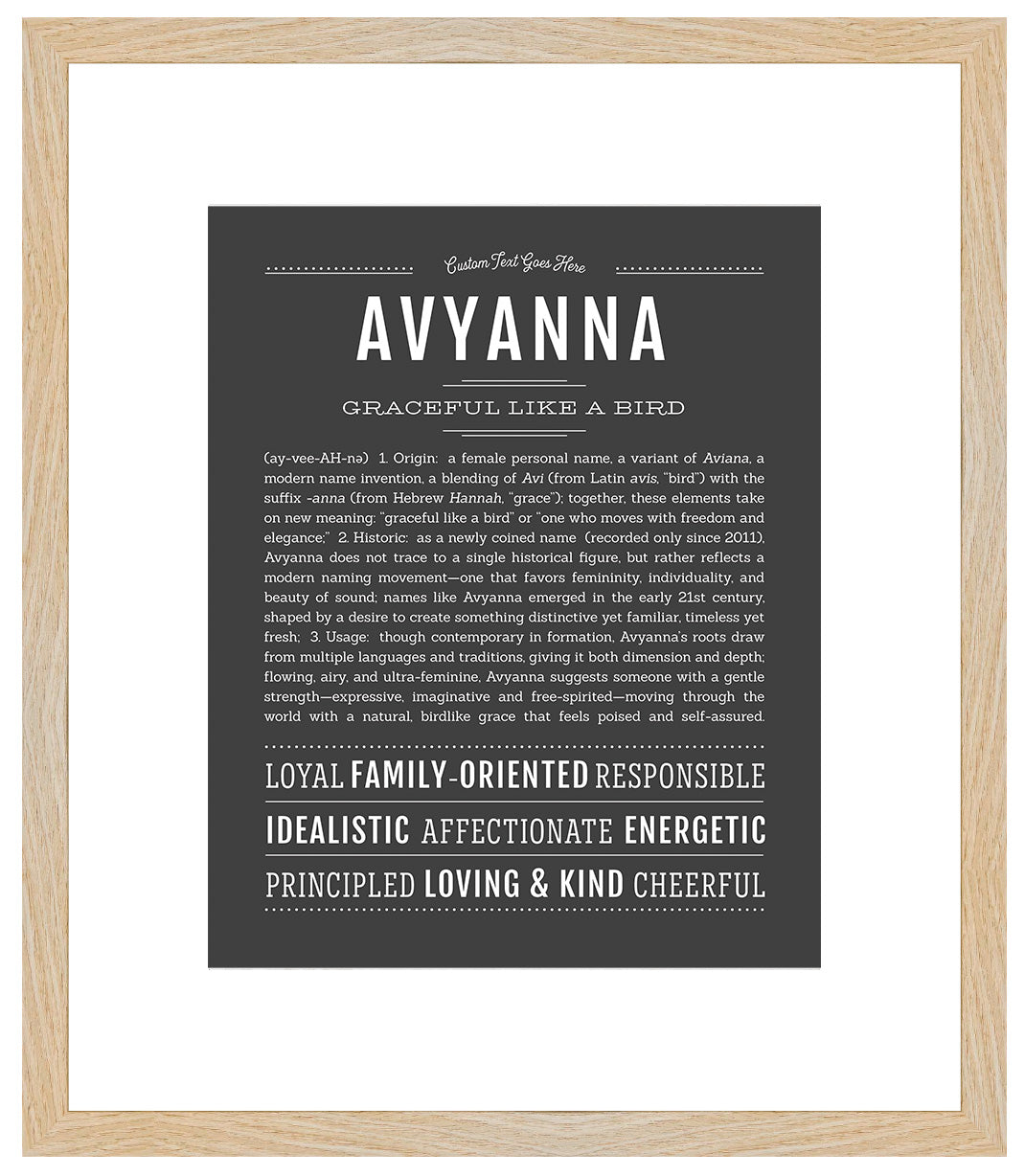 Avyanna | Name Art Print