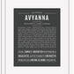 Avyanna | Name Art Print