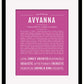 Avyanna | Name Art Print
