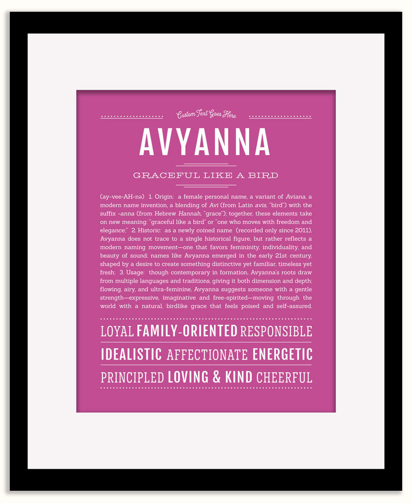 Avyanna | Name Art Print
