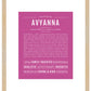 Avyanna | Name Art Print