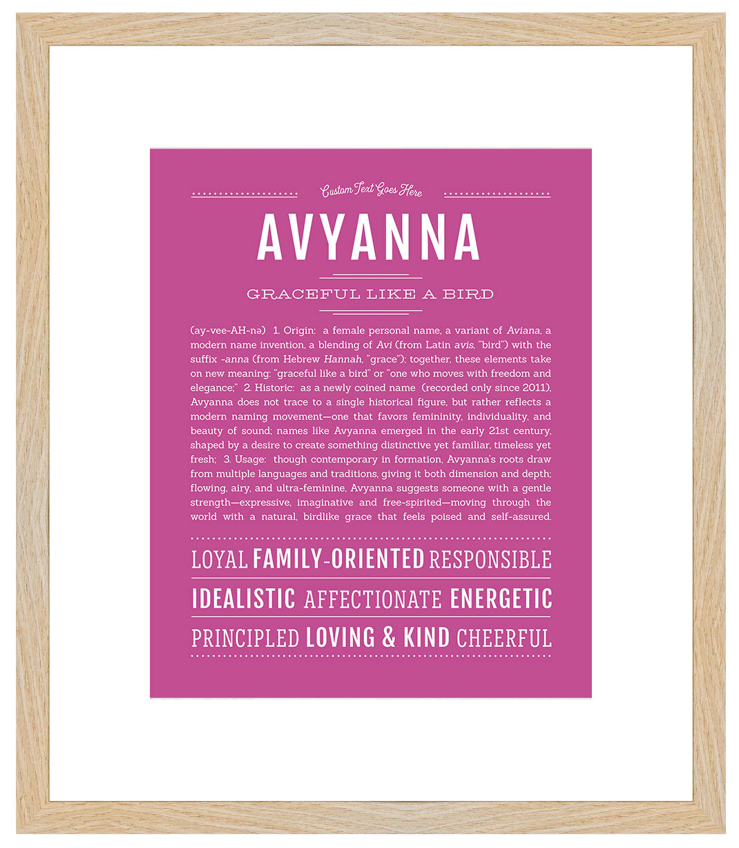 Avyanna | Name Art Print