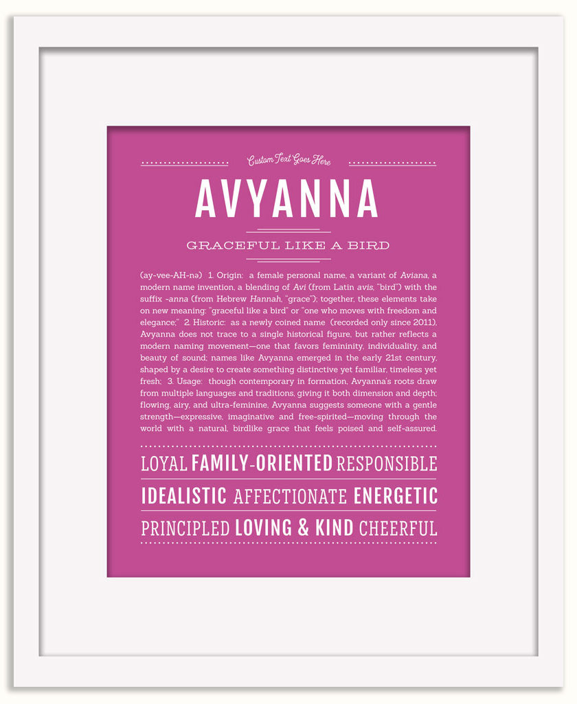 Avyanna | Name Art Print