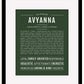 Avyanna | Name Art Print