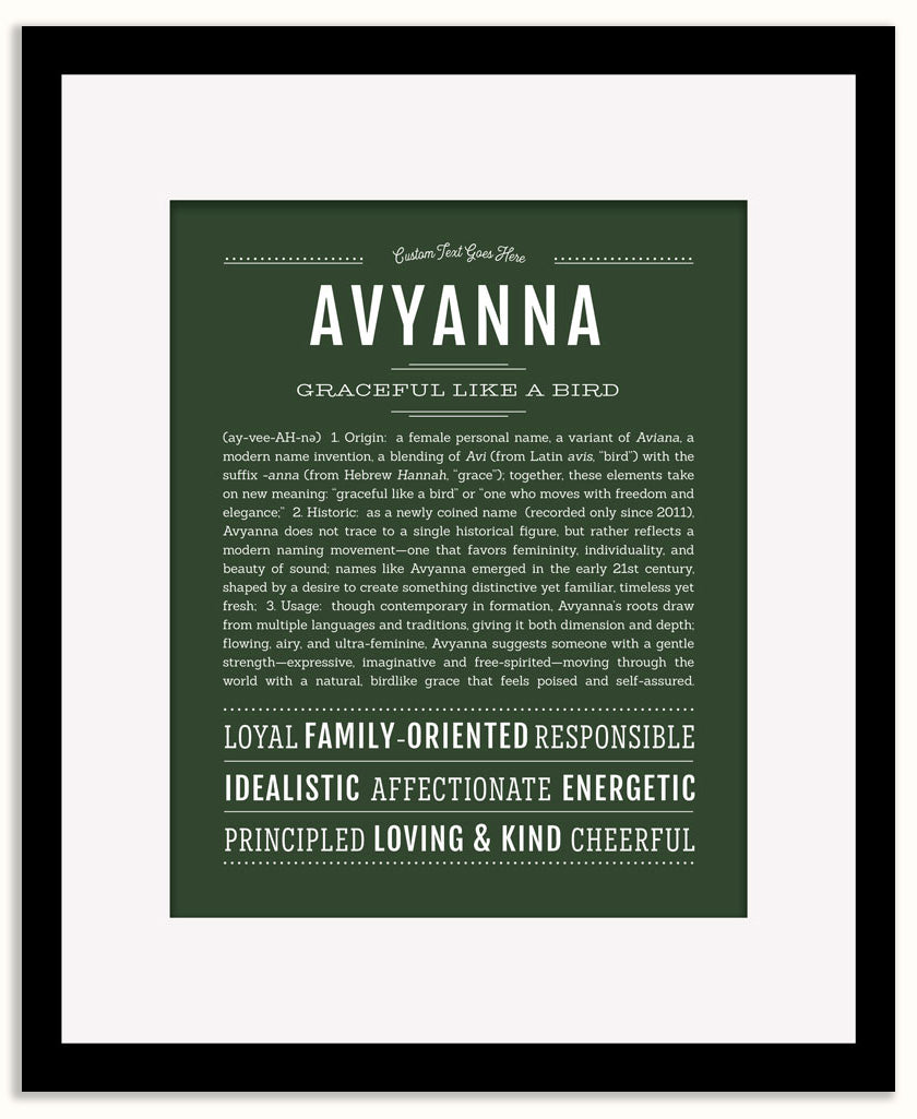 Avyanna | Name Art Print