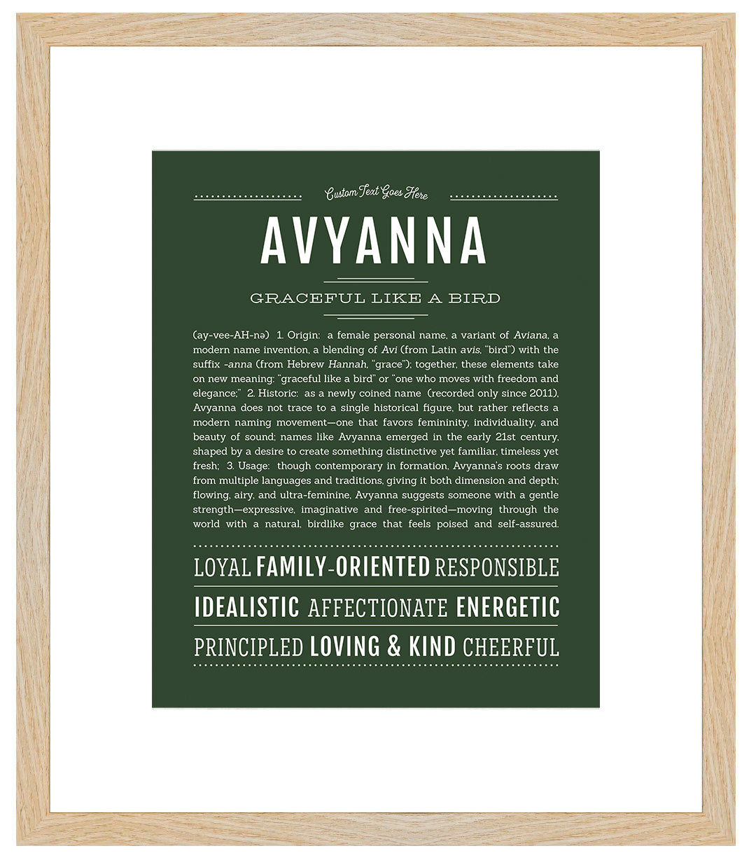 Avyanna | Name Art Print