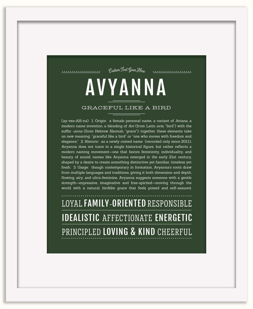 Avyanna | Name Art Print