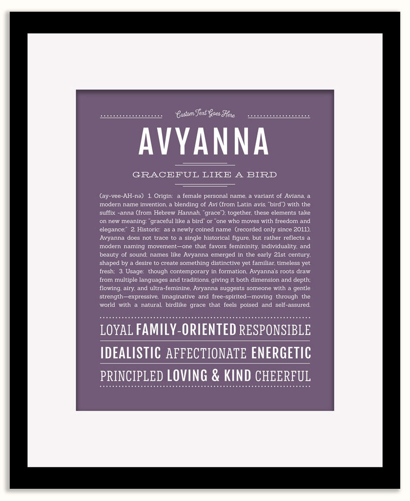 Avyanna | Name Art Print