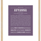 Avyanna | Name Art Print