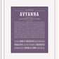 Avyanna | Name Art Print