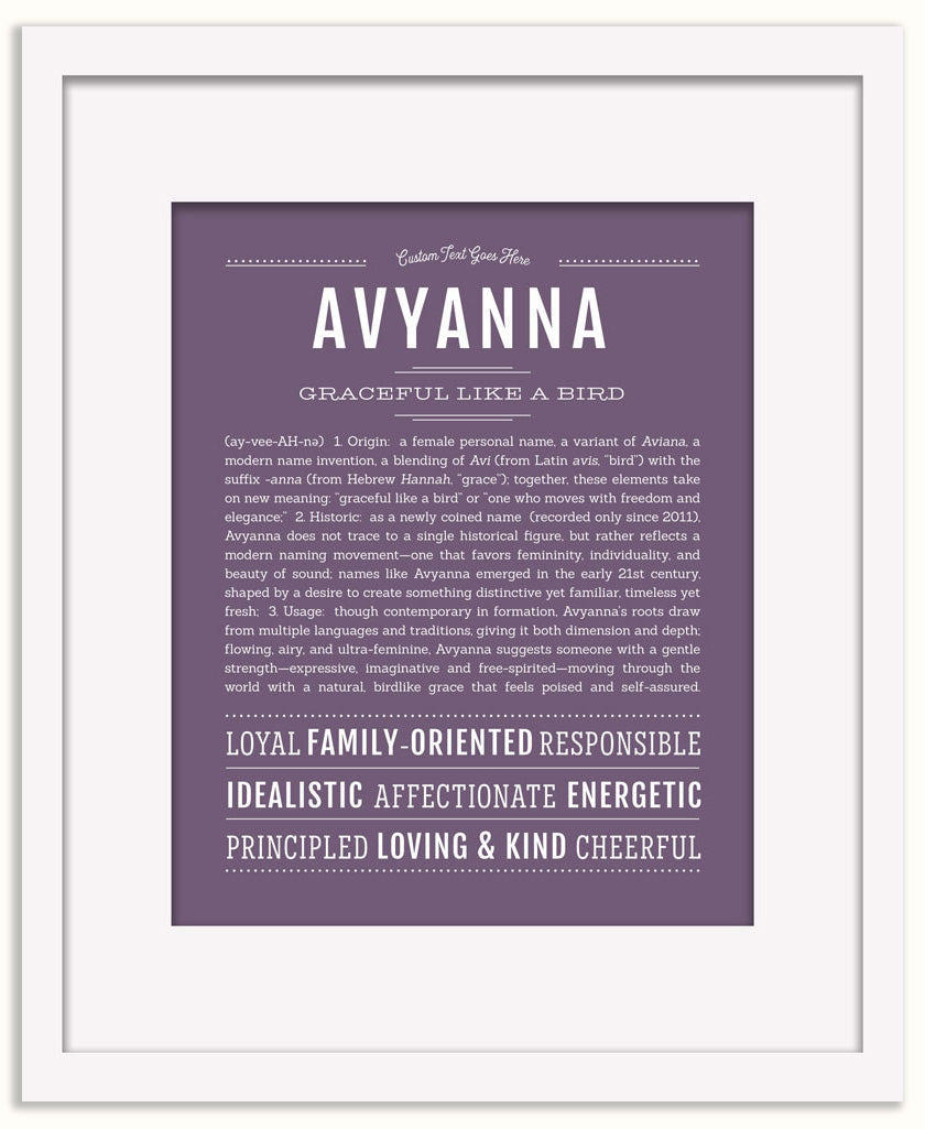 Avyanna | Name Art Print
