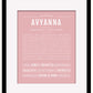 Avyanna | Name Art Print