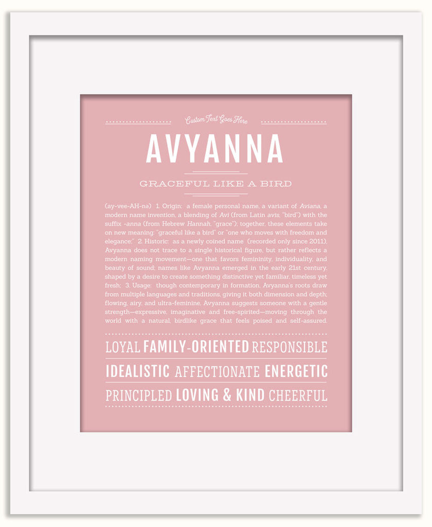 Avyanna | Name Art Print