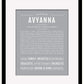 Avyanna | Name Art Print