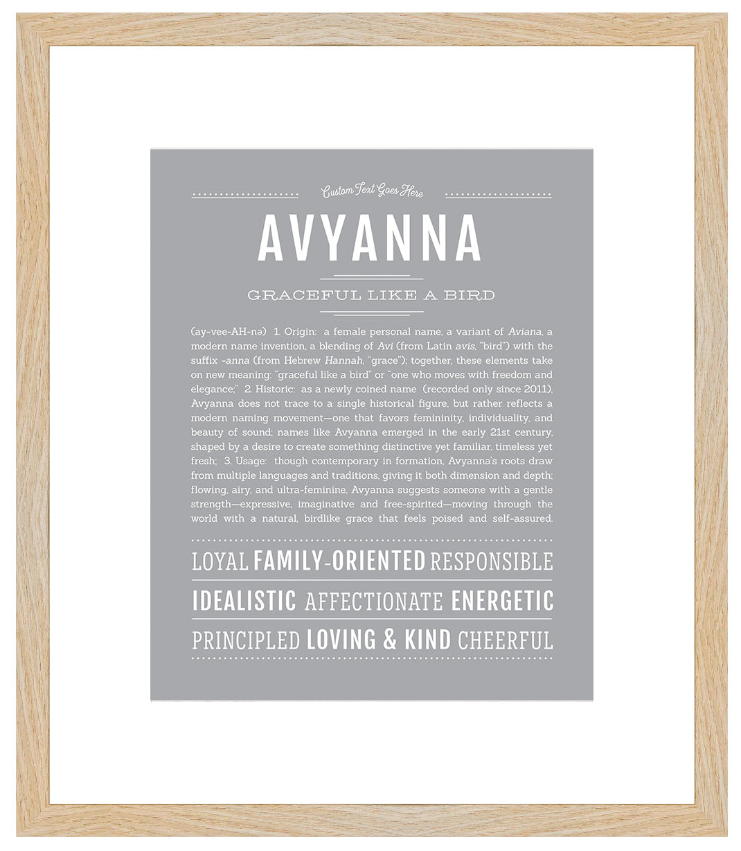 Avyanna | Name Art Print