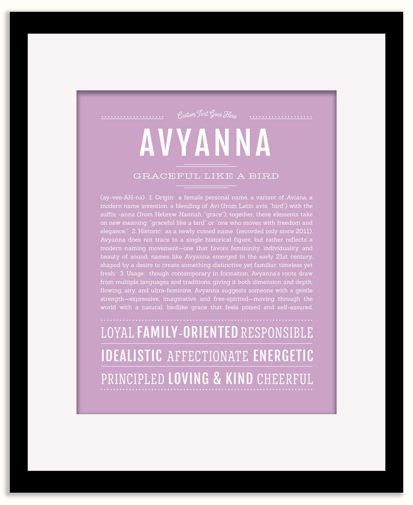 Avyanna | Name Art Print