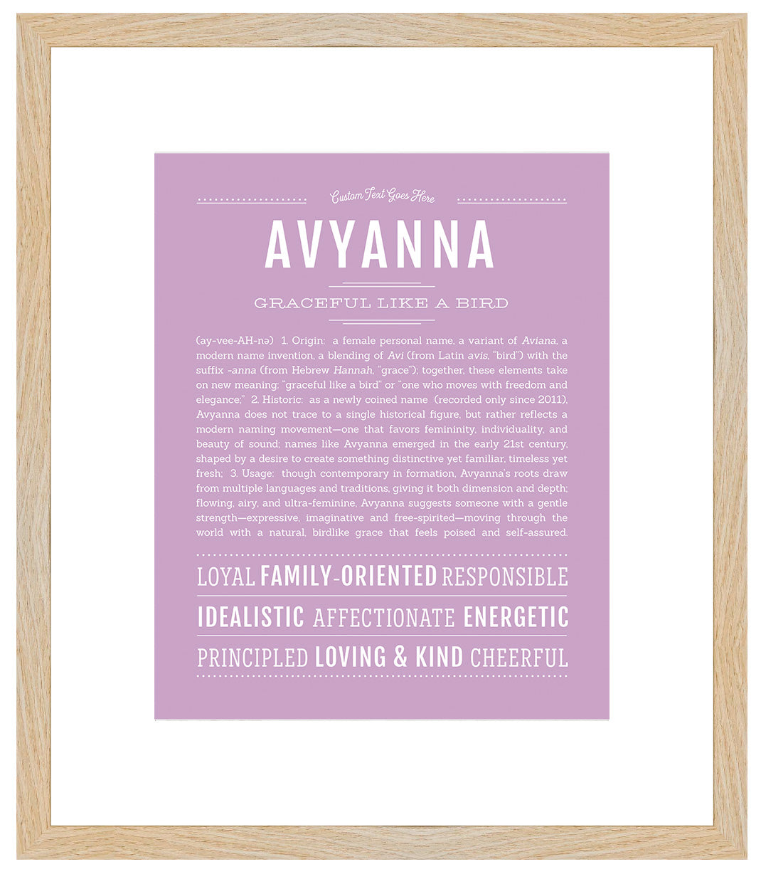 Avyanna | Name Art Print